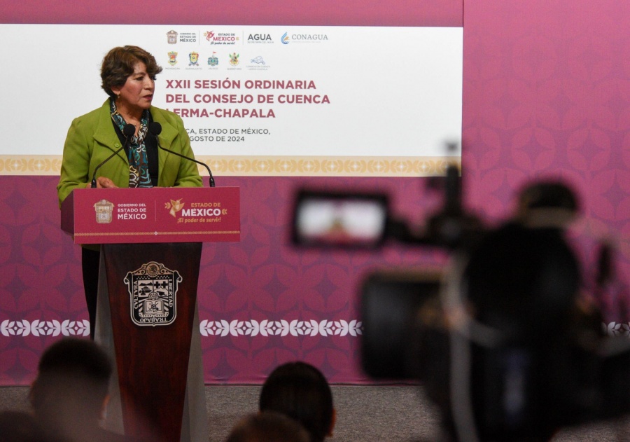Gobernadora Delfina Gómez prioriza plan hídrico con Claudia Sheinbaum y Clara Brugada