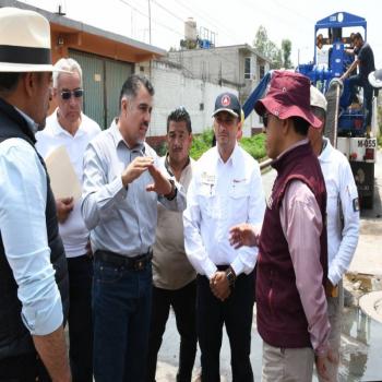 Edomex despliega maquinaria y brigadistas para atender afectaciones por lluvia en Chalco