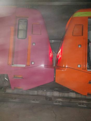Choque de trenes en la L&iacute;nea 12 del Metro en Mixcoac; no hubo lesionados
