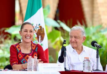 Claudia Sheinbaum defiende representaci&oacute;n proporcional de la 4T y presenta Plan C en Nayarit