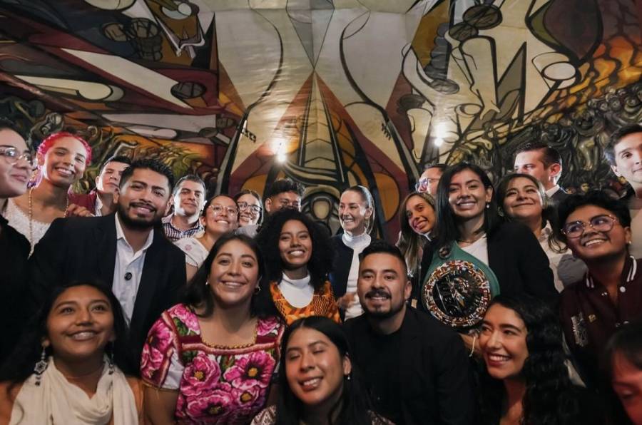 “La Transformación es con las y los jóvenes”, dice Sheinbaum en el Día Internacional de la Juventud