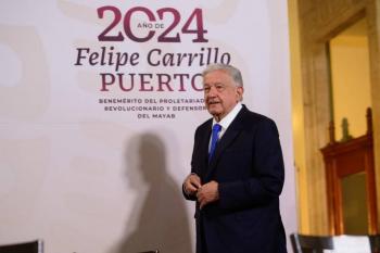 Tramo 5 de Tren Maya se ha dificultado ante accidentes geogr&aacute;ficos, dice AMLO