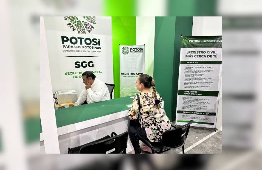 Registro Civil Ofrece Servicios en la Feria Nacional Potosina