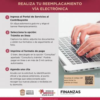 Invitan realizar el reemplacamiento vehicular v&iacute;a electr&oacute;nica