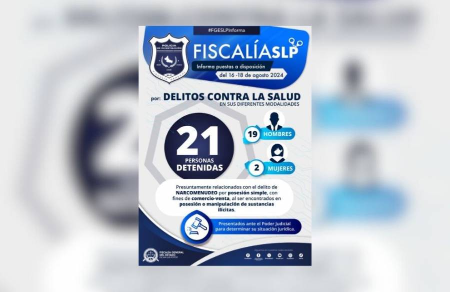 21 detenidos por delitos contra la salud son llevados ante el juez