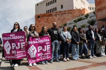 Trabajadores del Poder Judicial inician paro nacional indefinido en protesta contra reforma de AMLO