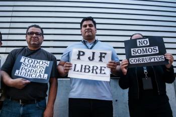 Suprema Corte suspende sesi&oacute;n por paro de trabajadores del Poder Judicial