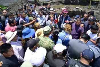 Supervisa Delfina G&oacute;mez brigadas de atenci&oacute;n en Chalco