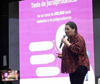Ministra Batres presume aprobaci&oacute;n de sus proyectos en la SCJN