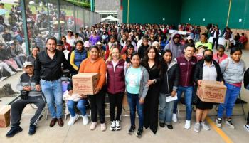 Entrega DIFEM canastas alimentarias para fortalecer la econom&iacute;a y nutrici&oacute;n familiar en la regi&oacute;n mazahua