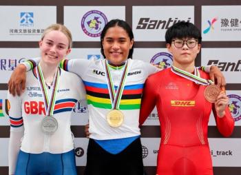 Antioque&ntilde;a Stefany Cuadrado se coron&oacute; campeona mundial de ciclismo en pista en China