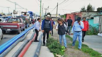 Regresa gobernadora del Edomex a Chalco