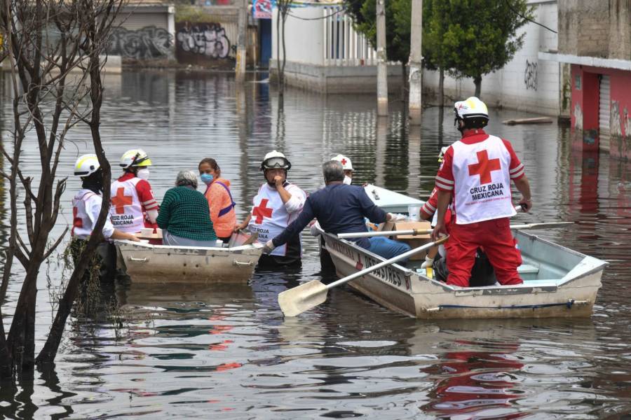 Reabre parcialmente la Cruz Roja de Chalco tras inundación