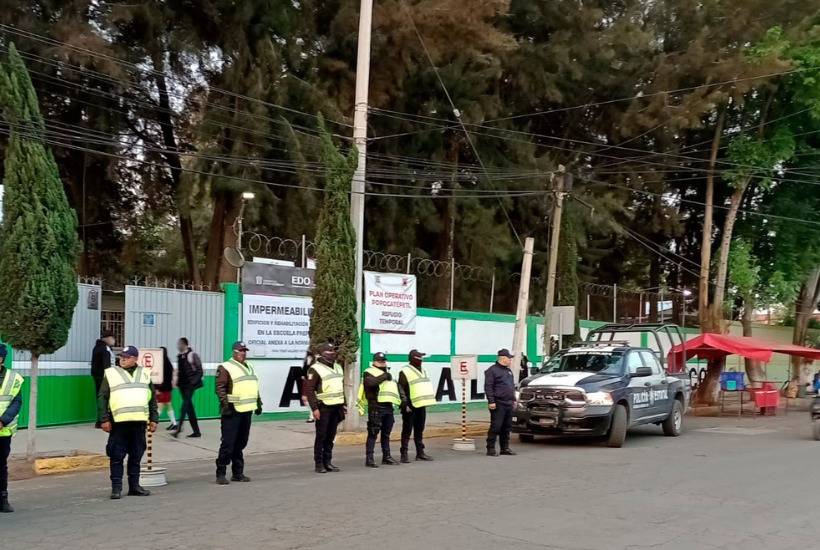 Más de mil policías resguardarán regreso a clases en Edomex