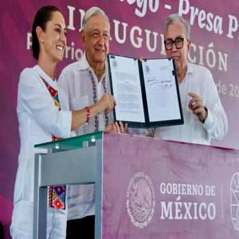 Claudia y AMLO dan espaldarazo a Rocha