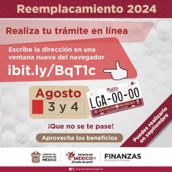 Podr&aacute;n reemplacar en septiembre veh&iacute;culos con placas terminaci&oacute;n 3 y 4: Secretar&iacute;a de Finanzas