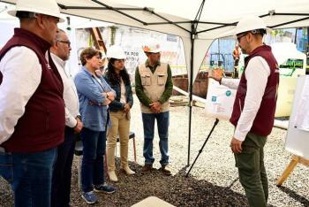 Gobernadora Delfina G&oacute;mez anuncia rescate del sistema de drenaje en Chalco con inversi&oacute;n