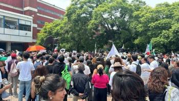 Estudiantes de la UNAM y otras universidades protestan contra la reforma al Poder Judicial