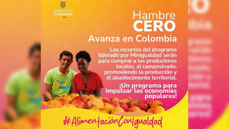 Programa Hambre Cero entregar&aacute; 600.000 raciones de comida a poblaci&oacute;n vulnerable en Cartagena