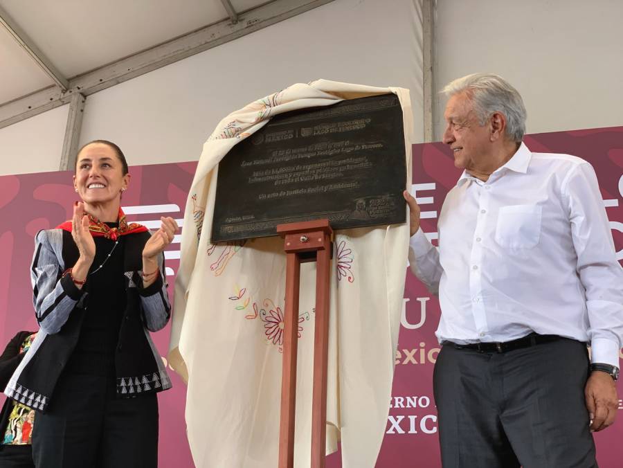 AMLO y Sheinbaum inauguran Parque Ecológico Lago de Texcoco