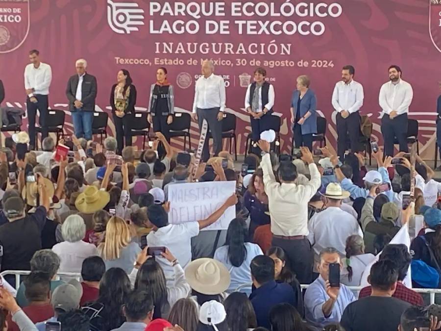 AMLO impulsa reformas para blindar Programas Sociales, durante la inauguración del Parque Ecológico Lago de Texcoco