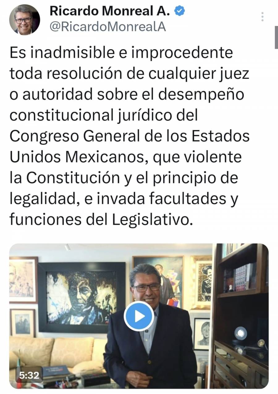 Inadmisible e improcedente suspensión a reforma judicial vía amparo