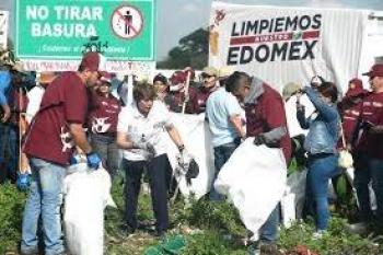 Retiran 1,810 toneladas de basura en la primera jornada de “Limpiemos Nuestro Edomex”
