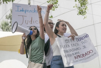 Estudiantes demandan medidas contra el crimen organizado en la reforma judicial