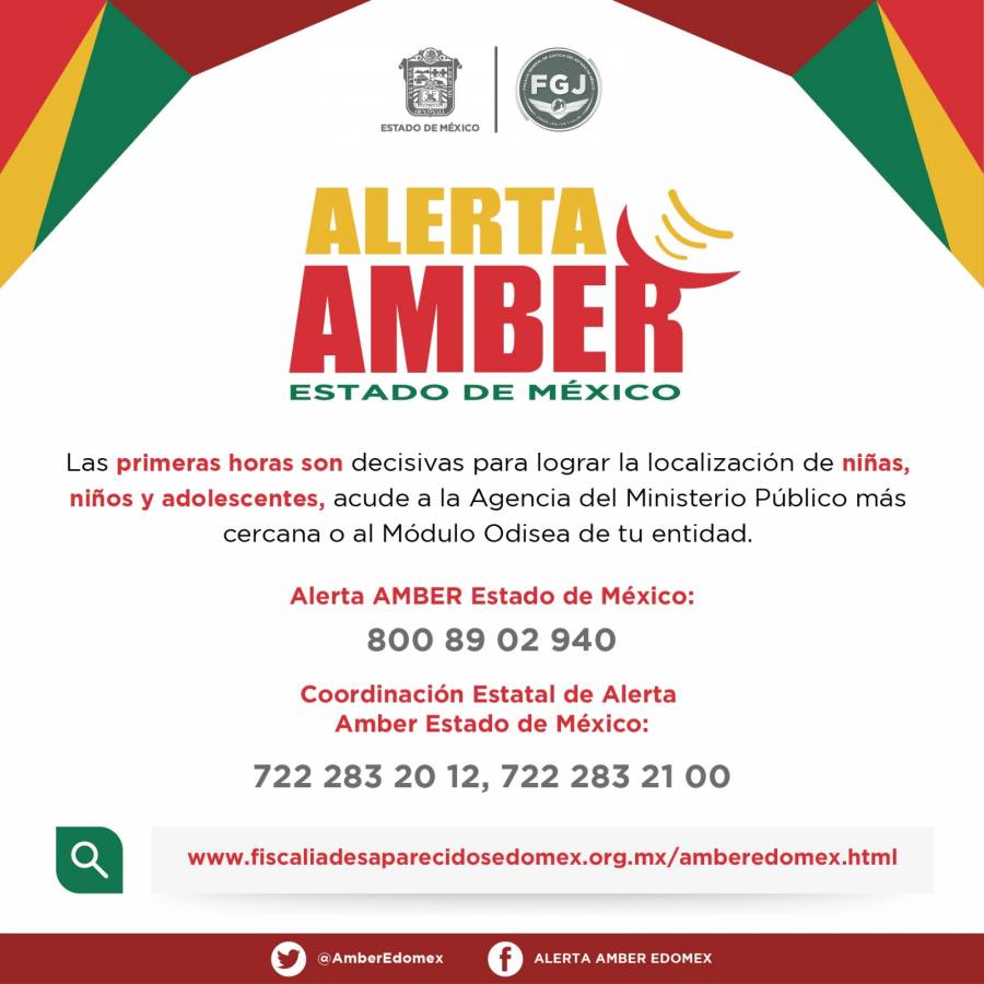 Alerta Amber emitida en Edomex: Tres menores desaparecidos en Zumpango y Ecatepec