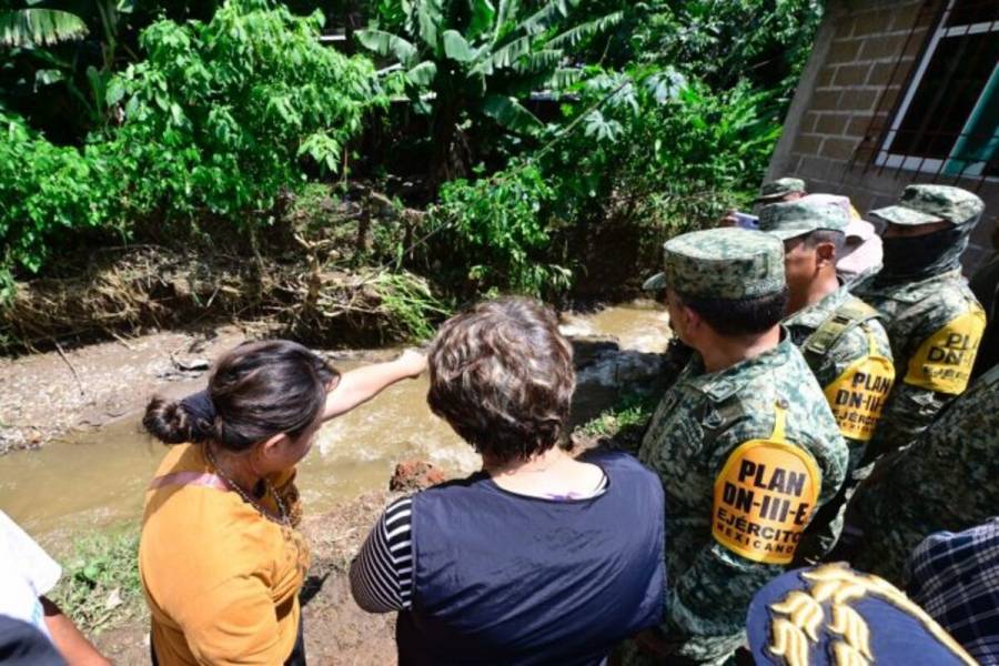 Anuncian plan de reubicación de viviendas dañadas por el desbordamiento del Río Rincón de López