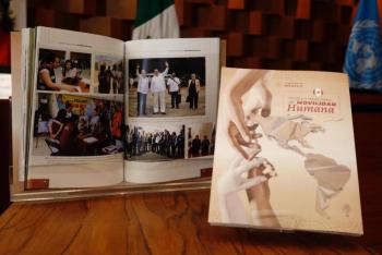 La SRE y ONU M&eacute;xico firman proyectos para fortalecer el Modelo Mexicano de Movilidad Humana