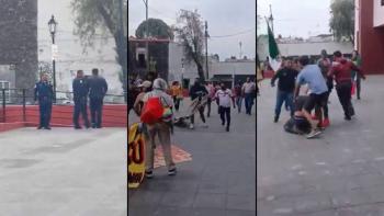 Ri&ntilde;a en Xochimilco tras protesta vecinal