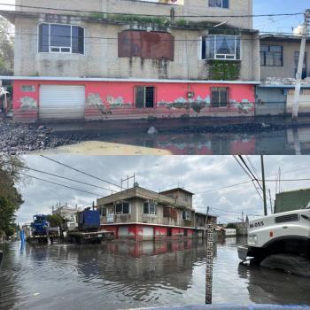 Intensifican Gobierno Federal y EdoM&eacute;x desazolve en ocho calles afectadas en Chalco
