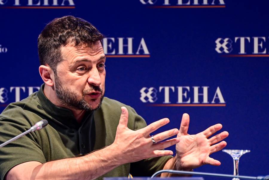 Zelenski asegura el apoyo de la primera ministra italiana en su campa&ntilde;a para conseguir armas