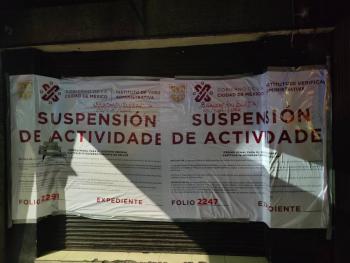 Suspende INVEA cuatro establecimientos por falta de documentación en la alcaldía Benito Juárez