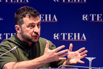 Zelenski asegura el apoyo de la primera ministra italiana en su campa&ntilde;a para conseguir armas
