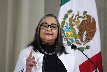 Norma Pi&ntilde;a, ministra presidenta de la SCJN, hace un llamado al di&aacute;logo pac&iacute;fico tras protestas en el Senado