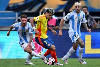 Colombia se cobra la revancha y vence 2-1 a Argentina en eliminatoria sudamericana