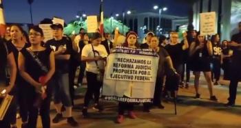 Estudiantes que protestan contra reforma judicial obtienen suspensi&oacute;n de plano por temor a ser torturados por autoridades