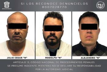 Detienen a tres polic&iacute;as de investigaci&oacute;n del Edomex por robo millonario a empresa