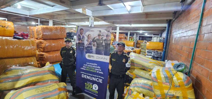 Incautan más de 300.000 artículos de contrabando en el Valle de Aburrá en operativo conjunto de la Policía y la Dian