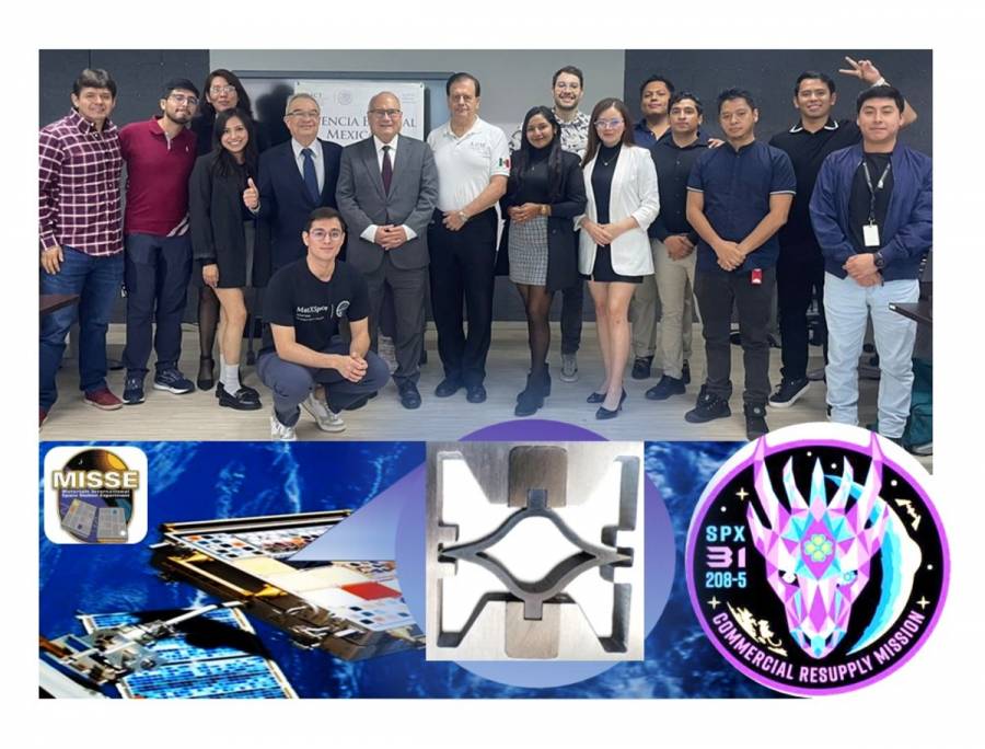 Llevará Space-X experimento mexicano “MCB-1” a la Estación Espacial Internacional, este octubre: AEM