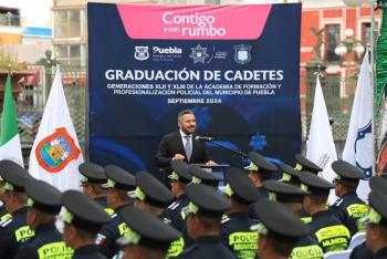 Ayuntamiento de Puebla suma 95 nuevos polic&iacute;as