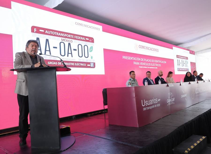 Nuevas placas para vehículos eléctricos, en beneficio del medio ambiente: SICT
