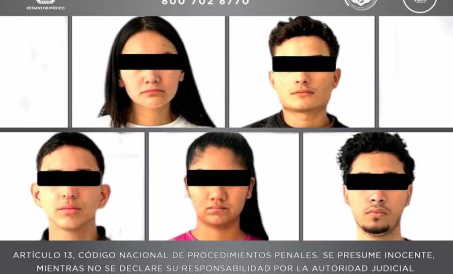Capturan a cinco personas acusadas de robo en el Edomex; cuatro de origen venezolano