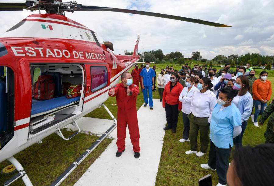 Gobierno de Edomex suma 201 traslados aéreos de pacientes con lesiones traumáticas
