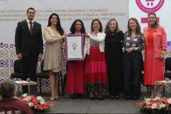 INFO CDMX recibe Distintivo de Igualdad entre mujeres y hombres en nivel intermedio