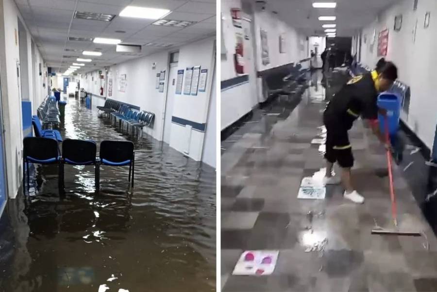 Inundaciones afectan al Instituto Nacional de Cancerología tras intensas lluvias en la CDMX