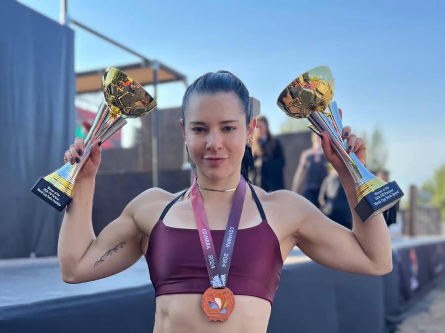 Ella Bucio obtiene bronce y dos títulos en Copa del Mundo de Parkour