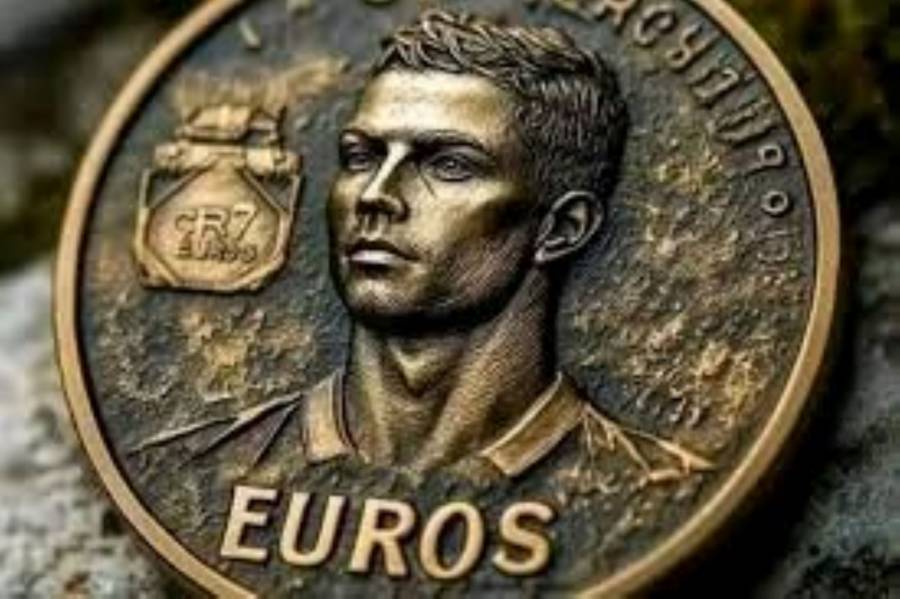 Portugal rinde homenaje a Cristiano Ronaldo con moneda conmemorativa